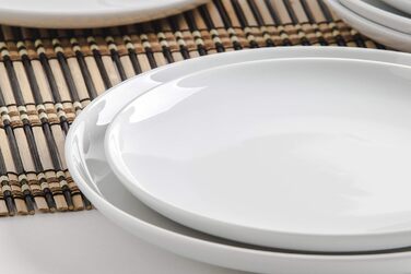 KAHLA 1UG162A9001UC BBQ Grill Plate Set 8-piece | White plate set for 4 people made of porcelain
