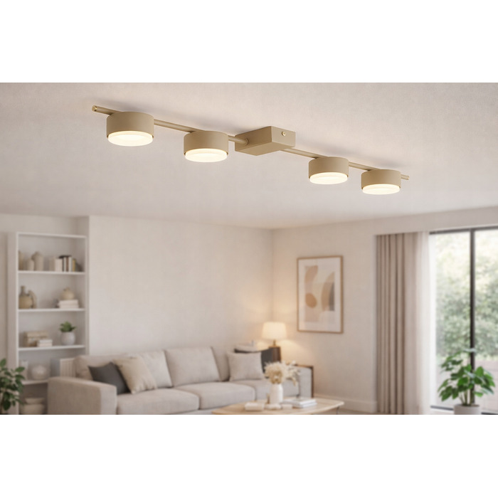 Підвісна лампа Elko-Lighting, колір екру, 4 точки світла GX53, металева