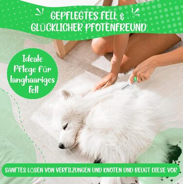 Гребінець для собак та котів Golden Pets Entfilzer Kamm - для середньої та довгої шерсті, 9 лез + електронний посібник з догляду