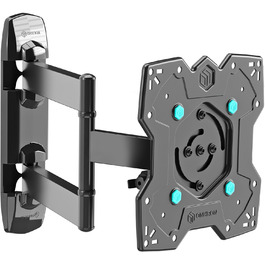 Настінний кріплення для телевізора ONKRON M4SR-B (17-43 дюйми, до 35 кг, VESA 200x200, чорний)