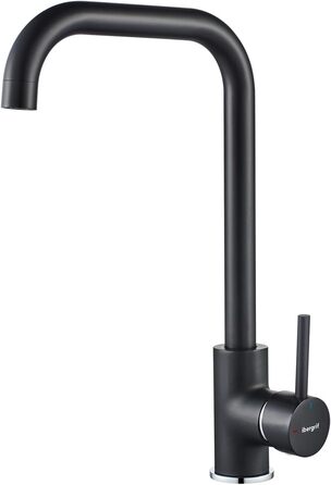 Кухонний змішувач IBERGRIF M22105A, одноlever, матовий чорний, для кухні