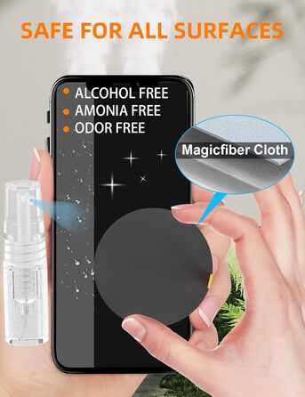 Набір для чищення клавіатури та екрану 20 в 1: очищувач екрану, щітка для клавіатури, для ноутбука, планшета, комп'ютера, монітора, камери (чорний)