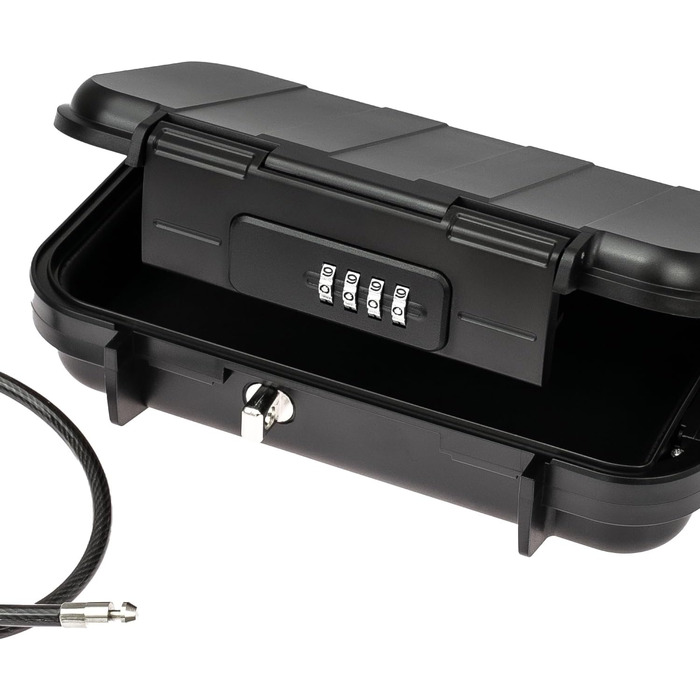 Портативний сейф HMF 318-02 з кодовим замком, вологостійкий міні-сейф з мотузкою, 23,5 x 14,5 x 5,8 см