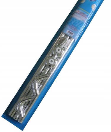 Кутовий штанга для душу Estiva 1-250 x 27 мм, срібляста