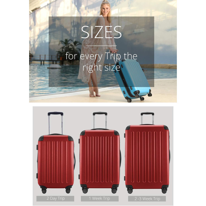 Набір валіз Hauptstadtkoffer Spree, аква-зелений, для дорослих, унісекс