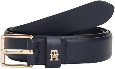 Ремінь жіночий Tommy Hilfiger Th Square 2.5 Go, регульований, синій (Space Blue), 85 см