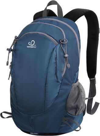 WATERFLY туристичний рюкзак 30 л, водонепроникний рюкзак для походів, трекінгу, подорожей, outdoor, для чоловіків і жінок, синій