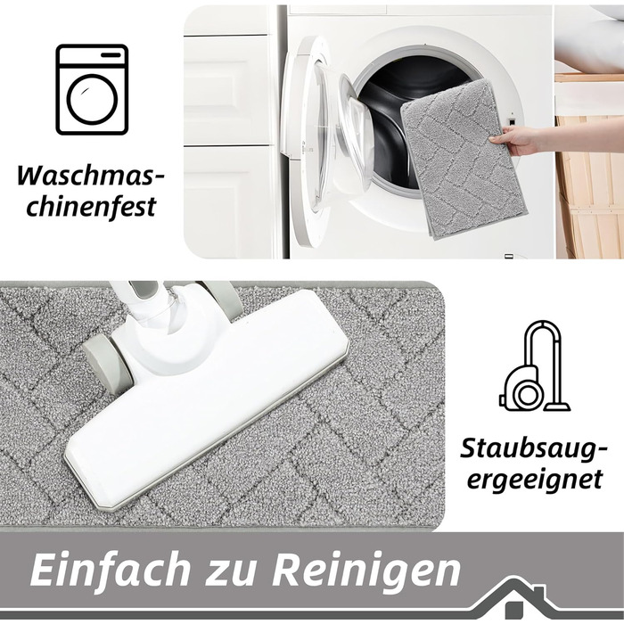 Килимки на сходи BEQHAUSE антиковзні, 22x70 см, сірі (15 шт.) - для дітей, літніх людей, домашніх тварин, машинне прання