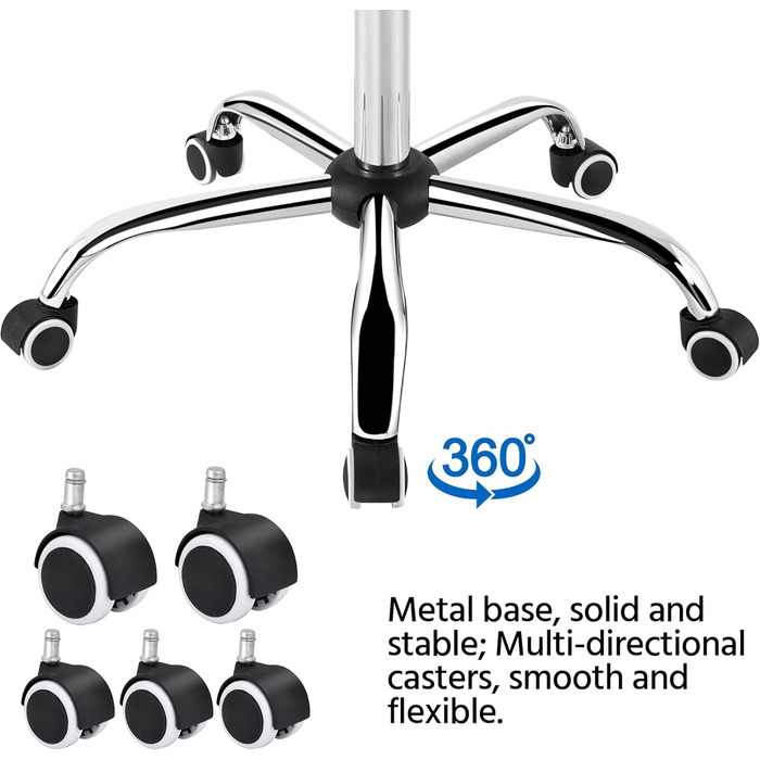 Офісне крісло Yaheetech з підлокітниками, регульоване по висоті, штучна шкіра, сірий