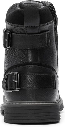 Чорні мотоциклетні черевики Bruno Marc для чоловіків, 44 EU. Шнуровка, блискавка, штучна шкіра, модель Chukka.