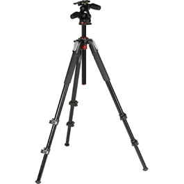 Штатив Manfrotto 055XPRO3 з триноголовою – професійний штатив з алюмінію, 3 секції, для DSLR та аксесуарів