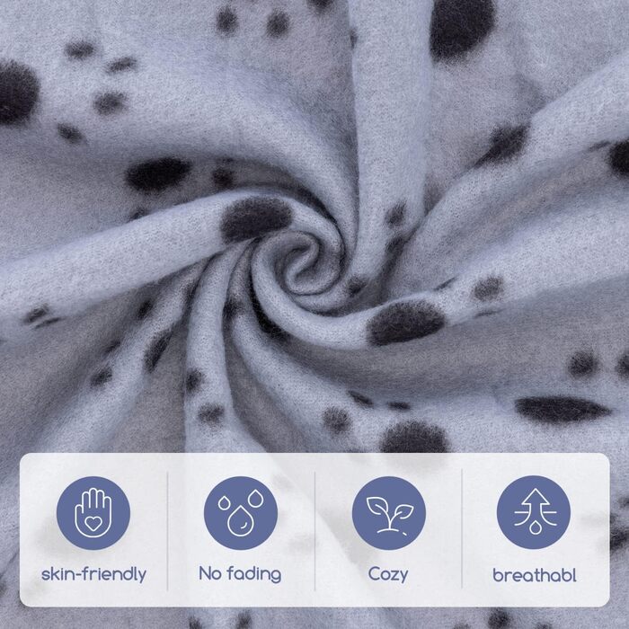 М'яка флісова ковдра для собак та котів Nobleza 120x100 см - тепла, миюча, для тварин