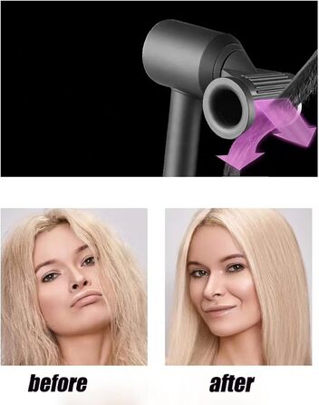 Diffuser nozzle for Dyson Airwrap, Gentle Air Attachment Diffuser Styling Concentrator Smoothing Nozzle Accessory for Dyson Supersonic Hair Dryer 2 Modes for Smooth and Fluffy Styling (1 Nozzle)
