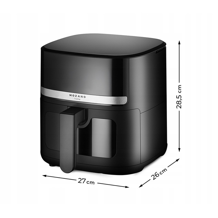 Аерофритюрниця Mozano 5л, потужна безнамастильна фритюрниця 1500 Вт
