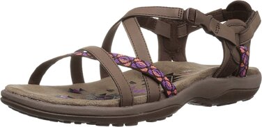 Сандалі жіночі Skechers Reggae Slim-Vacay 39 EU Chocolate з Duraleather - легкі та зручні для літа