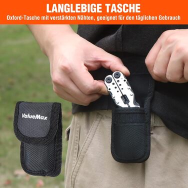 Мультитул ValueMax 13-в-1: мультиінструмент з плоскогубцями та ножем для кемпінгу та ремонту