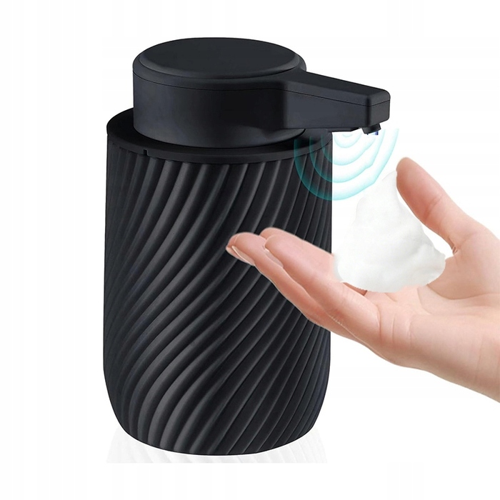 Автоматичний дозатор для мила з сенсором — чорний, 300 мл
