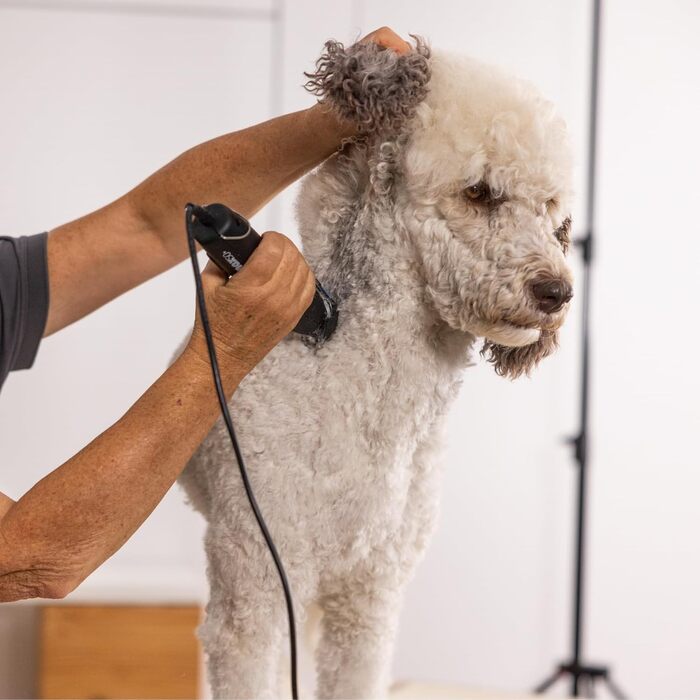 Машинка для стрижки собак та котів Moser Max 50+ Agrarzone Edition з набором гребінців - потужна, тиха, 2 рівня потужності