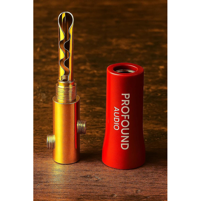 Позолочені HiFi роз'єми «банан» BFA (24K), 8 шт. — конектори для акустичних кабелів, підсилювачів та AV-ресіверів (з ключем для монтажу)