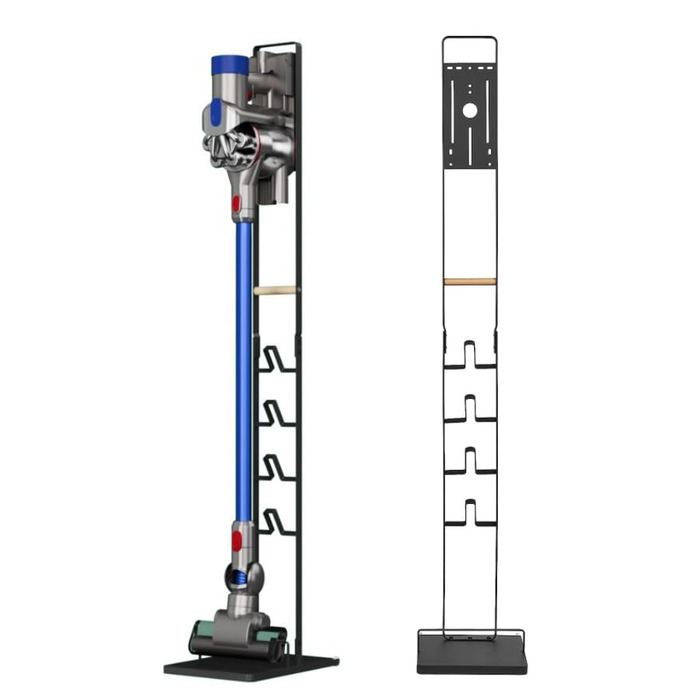 Підставка для пилососа Conecto: універсальна сумісна з Dyson Gen5, V15, V12, V11, V10, V8, V7, V6 (чорний бук)