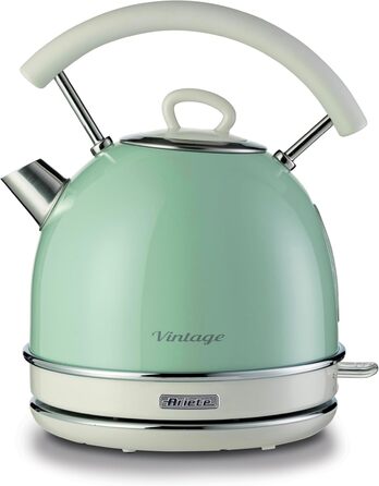 Ariete Vintage Electric Kettle 1.7L, 2000W - Green