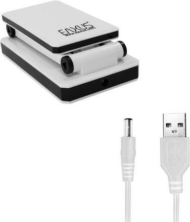 LED лампа настільна Eaxus® з USB, регульована яскравість, стильний дизайн, білий колір