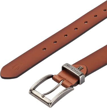 Чоловічий шкіряний ремінь camel active з натуральної шкіри, 3.5 см, колір коньячний, розмір 4XL — для джинсів та костюмів