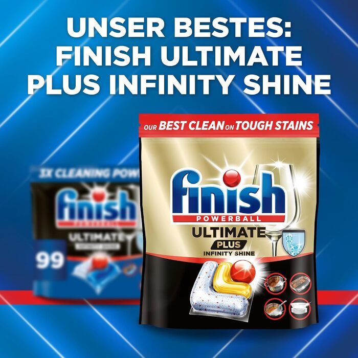 Таблетки для посудомийної машини Finish Ultimate Infinity Shine Citrus, економ-упаковка, 80 шт.
