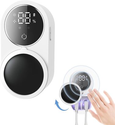 maxant UV Toothbrush Sanitizer Case, Toothbrush Holder, Organizer, Bathroom, Toothbrush Holder, Wall Mount, with Sterilizer Function, for Travel and Family
