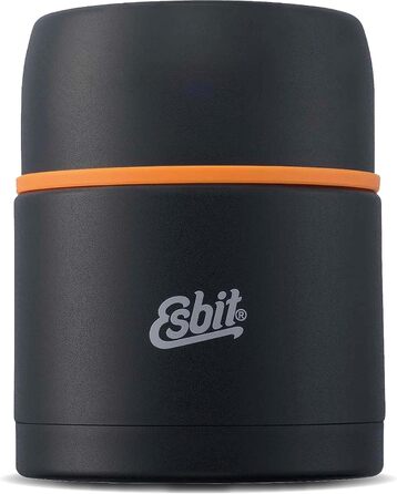 Esbit Classic Food Container - 500 ml Food Warmer in Black - Made of Stainless Steel for Hot and Cold Food