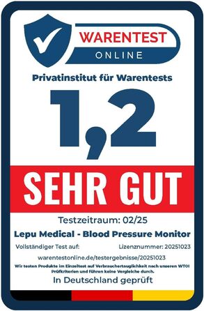 TIGA-MED Armfit Plus: тонометр на плече з Bluetooth, EKG-діагностика, монітор серцевого здоров'я, додаток для iOS та Android