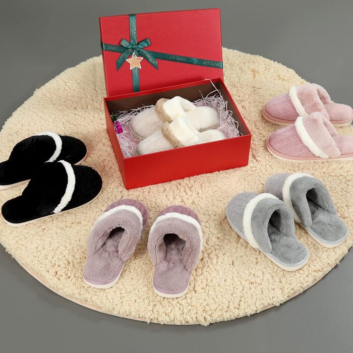 Тапочки халатні жіночі MAXTOP, м'який плюш, підошва з memory foam, зручні, теплі, для дому та вулиці, рожеві, 42/43 EU