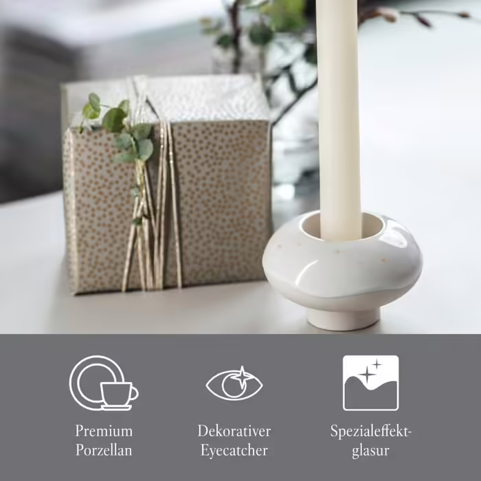 Like. Villeroy & Boch Winter Glow 23.5x8.5x20.5 cm (Donut Candle Holder)
