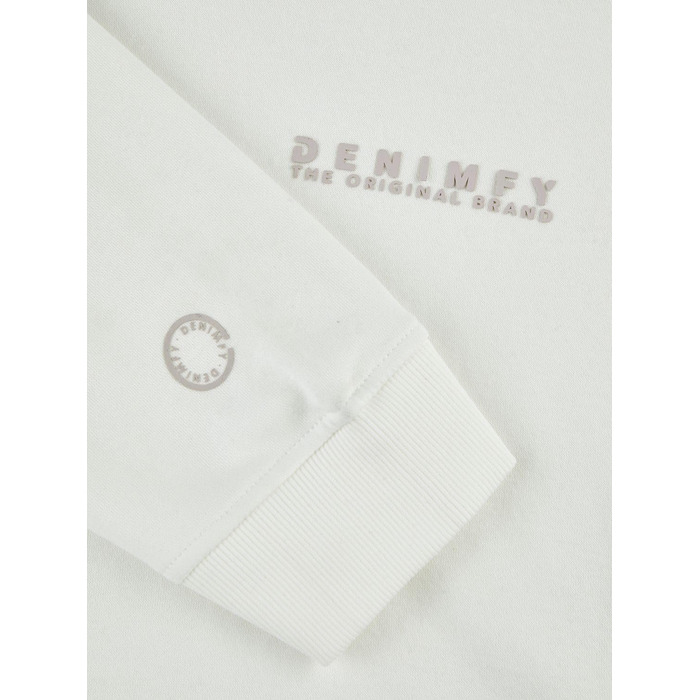 Чоловічий худі оверсайз DENIMFY DFMaxim з принтом, біле-бежеве (Offwhite-ash Beige), розмір 4XL, високоякісна бавовняна суміш