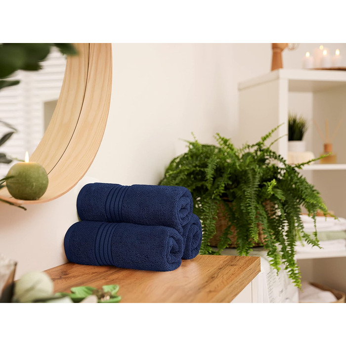 Рушники Utopia, бавовна, 700 г/м², 6 шт. (морська синь)