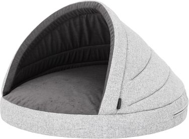 Dog Cave Dog Bed Dog Sofa Dog Cushion Dog House Dog Basket Dog Couch Resting Place Pet Bed Dog Lounger Cushion, : 65 x 50 cm (R1, Ash)