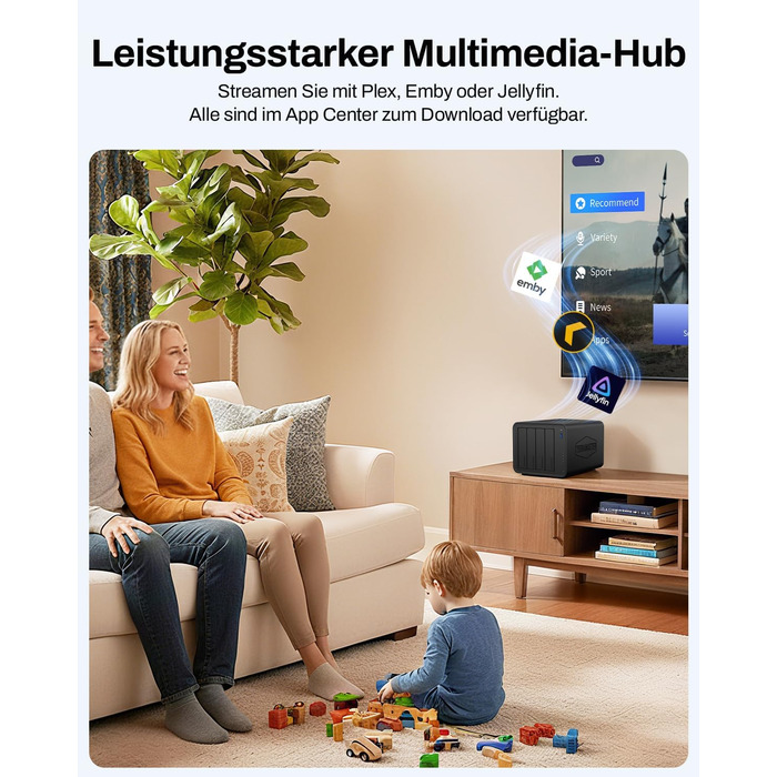 TERRAMASTER F2-425: 2-Bay NAS з Intel x86 Quad-Core CPU, 4 GB RAM, 2.5 GbE LAN – Мережевий сховище для дому (без жорсткого диска)