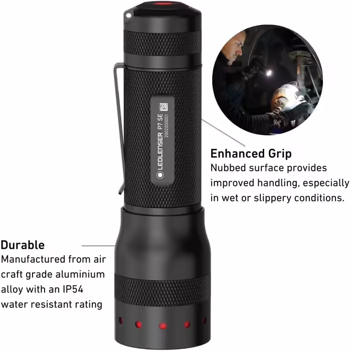 Ліхтарик Ledlenser P7 SE LED, 500 люмен, фокусування, 320 м, 25 годин, стробоскоп, батарейковий