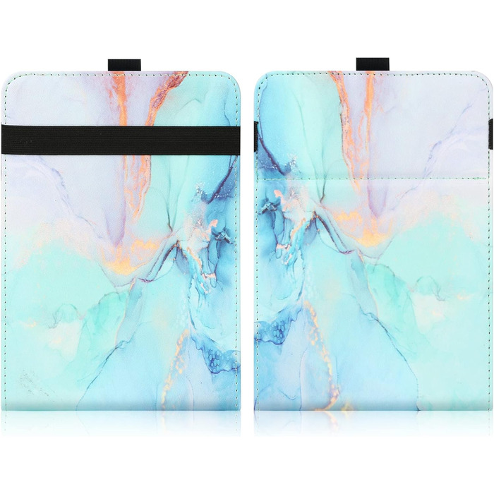 Чохол для Kindle Paperwhite/Kobo/Tolino/Pocketbook/Sony 6-6.8-7 дюймів, універсальний, з петлею, Marble Blue