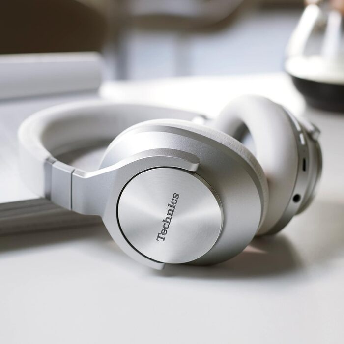 Навушники Bluetooth Technics EAH-A800E-S сріблясті з шумозаглушенням та мікрофоном, складані, Over-Ear