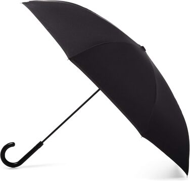 Складаний парасолька Inbrella Reverse-Close (чорний/сірий)