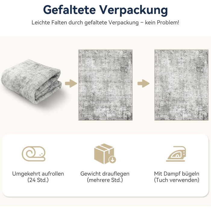 Килимок-довгий килим (бігун) з неслизьким покриттям, короткий ворс, для кухні, миття, згинання, абстрактний дизайн для входу, кухні, вітальні та офісу, синьо-чорний (150 x 210 см, сіро-білий)