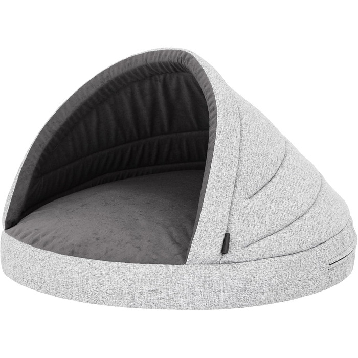 Dog Cave Dog Bed Dog Sofa Dog Cushion Dog House Dog Basket Dog Couch Resting Place Pet Bed Dog Lounger Cushion, : 65 x 50 cm (R1, Ash)