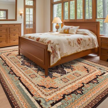 Килим Sour Lemon для вітальні, великий 160x230 см, машинне прання, для спальні, бохо-стиль, вінтаж, нековзний, пухнастий, блакитний, геометрія