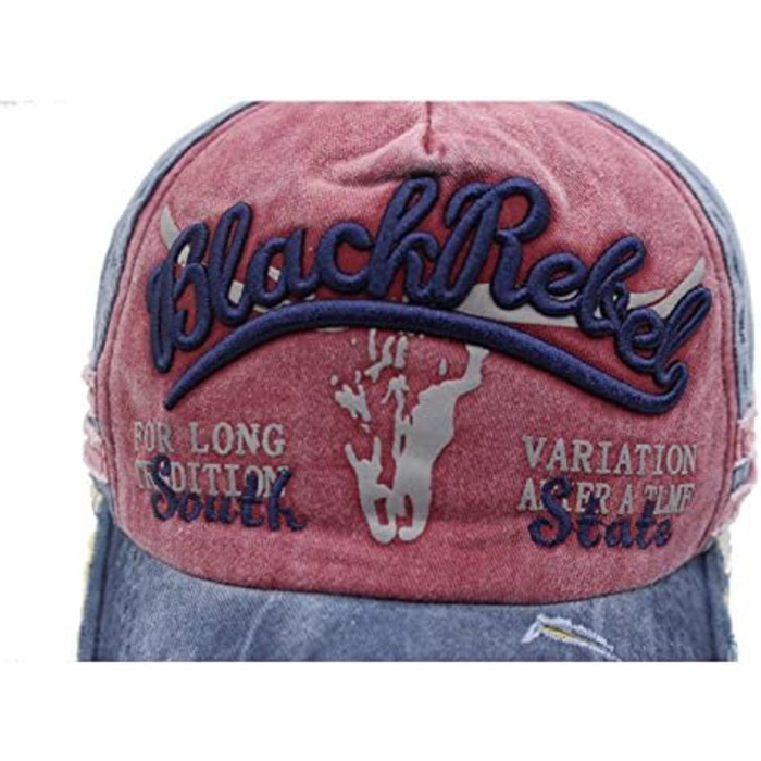 Чоловіча кепка бейсболка CheChury Vintage Snapback, чорна, регульована, для спорту та відпочинку