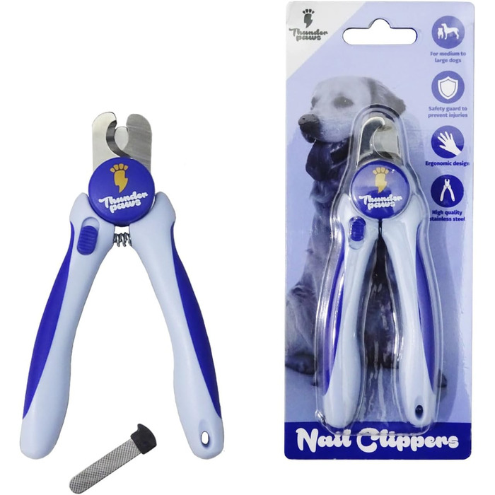 Професійна кусачка для собак з захистом, замком безпеки та пилочкою для нігтів (середній-великий, зелений). Середній-великий зелений (маленький-середній, блакитний)