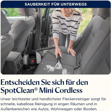 Портативний відпарювач для килимів Bissell SpotClean Mini 40651 - компактний мобільний мийник для дому та авто