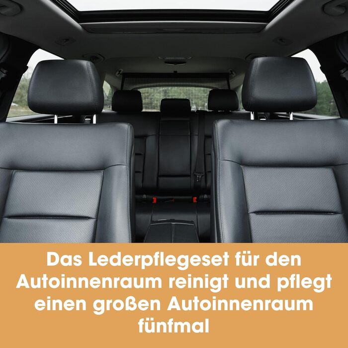Furniture Clinic Leather Care Set for Car Seats – Premium Cleaning Set for Car Seats 250 ml Leather Cleaner & Care Rinse