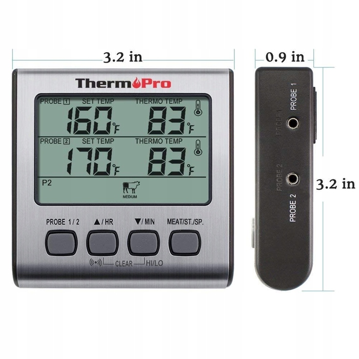 Електронний термометр із щупом ThermoPro, 1-300 °C