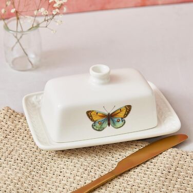Portmeirion Botanic Garden Harmony Butter Dish with Lid